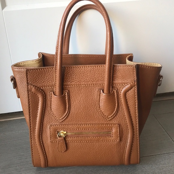 None Handbags - Leather Mini Luggage Top Handle Bag